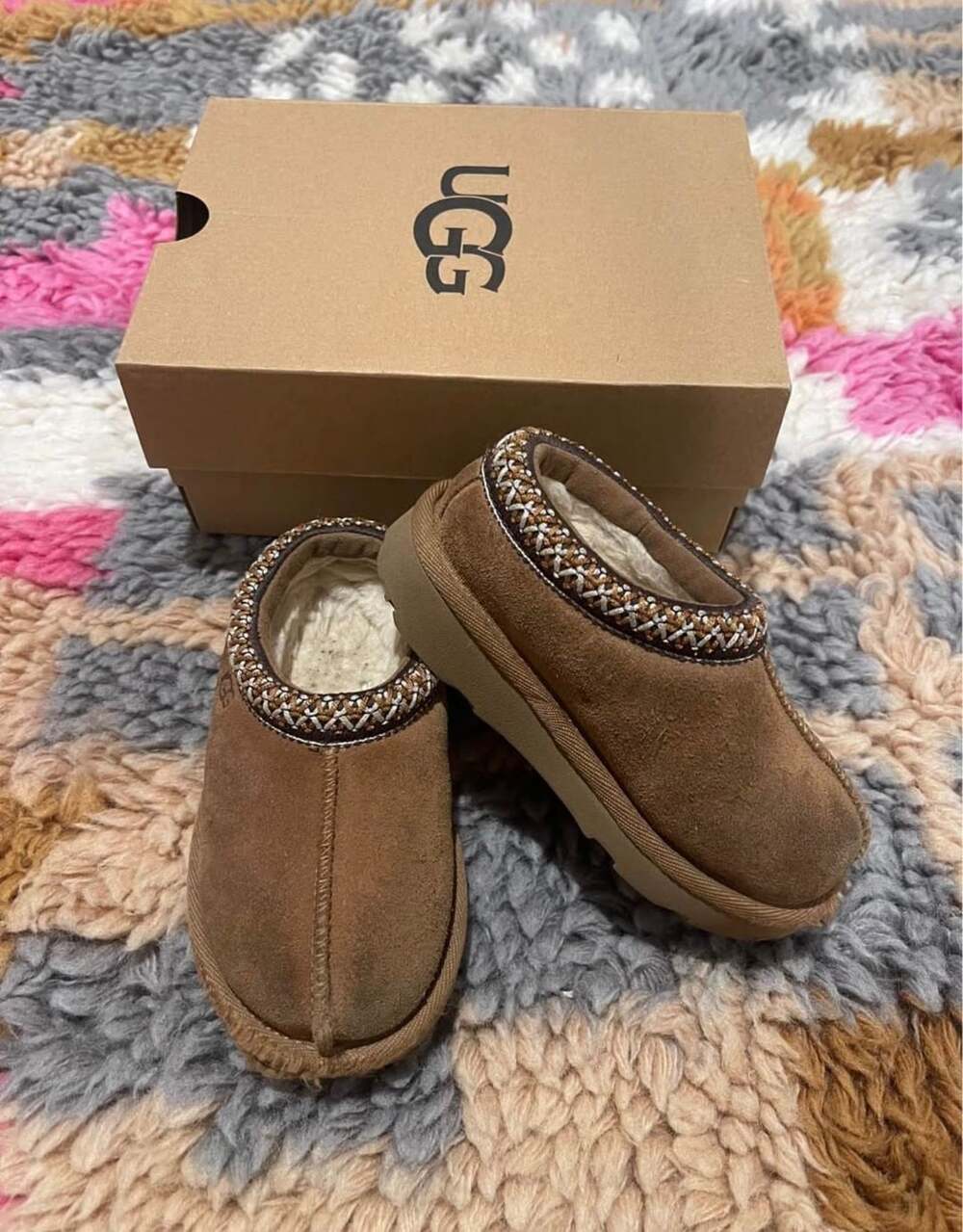 UGG Tasman Slippers Chestnut Brown 8 Toddler